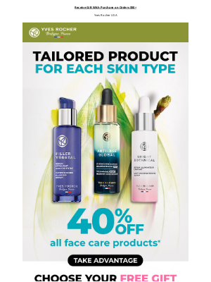 Yves Rocher - Say Hello To Healthier Skin with 40% Off!