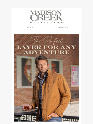 Madison Creek Outfitters - Lightweight Jackets that are heavy on style