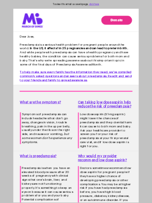 March of Dimes - Jose, how much do you know about preeclampsia?