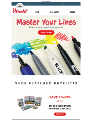Utrecht Art Supplies - Draw More, Spend Less! ✍️