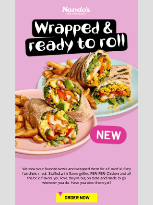 Our new wraps are a handful 🌯