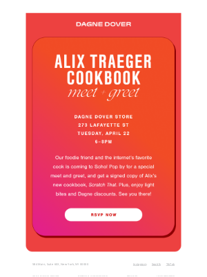 Dagne Dover - Cook Alix Traeger wants to hang out.