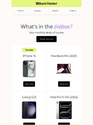 Back Market - August's deals just dropped, brian