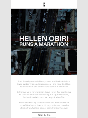 On Running - ☁️ Inside Hellen Obiri’s marathon debut