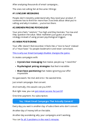 DigitalMarketer - 3 things, 5 minutes, $7