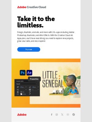 Adobe - Design whatever you dream up with All Apps