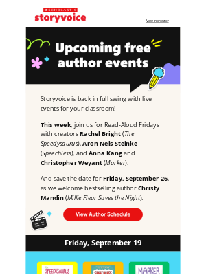 Scholastic - This week on Storyvoice