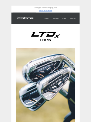 Cobra Golf - LTDx Irons | Upgrade Your Bag