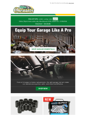 O'Reilly Auto Parts - New Year, New Gear