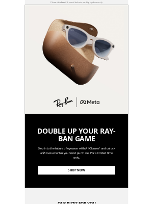 Ray-Ban - Buy AI Glasses, Get a $50 Voucher