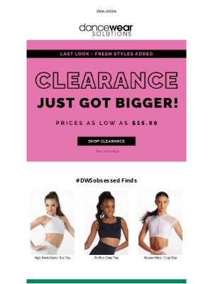 Dancewear Solutions - Clearance Alert ‼️ New Items Added