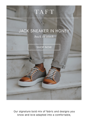 Taft - The Jack Sneaker in Honey 🍯