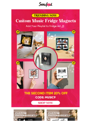 Soufeel Jewelry (Australia) - Trending NOW: Custom Music Fridge Magnets🔥