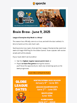 Sporcle, Inc. - Brain Brew - League Champs and a Swedish Surprise