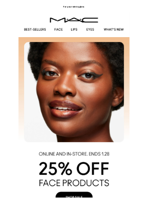 MAC Cosmetics - Warm up with 25% OFF bronzers + more!