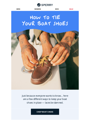 Sperry - The #1 Asked Question About Boat Shoes...