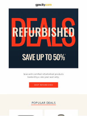 GPS City - Refurbished Sales and Deals: Week 30, 2025