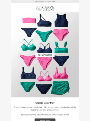 Carve Designs - Swim Solids = Simplified Pairing