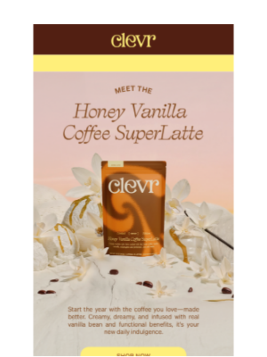 Clevr Blends - Honey Vanilla Latte is HERE! 🍯💛