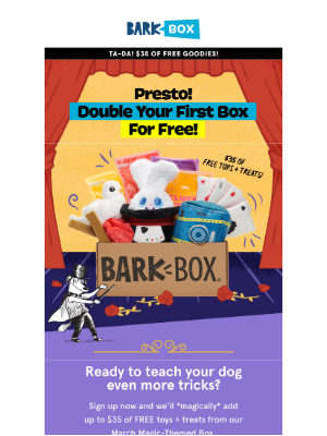 BarkPost - 🎩 Get $35 in FREE magic-themed toys + treats!