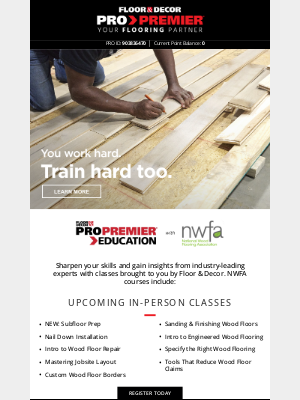 Floor and Decor Pro - Build your skills with FREE training