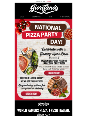 Giordano's Pizza - It's (Pizza) Party Time! 🍕🎉