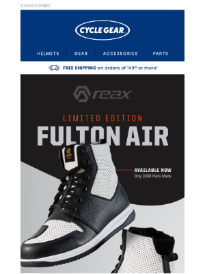 Cycle Gear - JUST DROPPED: Limited Edition REAX Fulton Air Shoes 🐼