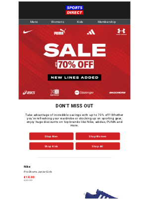 Up to 70% off is waiting