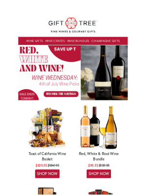 GiftTree - 🇺🇸 Uncork Your 4th of July — Wine Deals Await