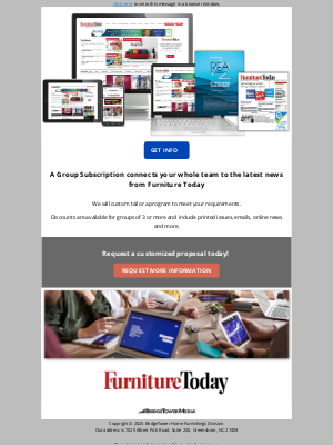 furniture today - Would a group subscription meet your organization's needs?