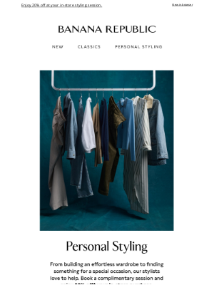 Banana Republic USA - Meet our best kept secret: Personal styling