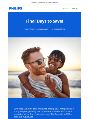 Philips - 🔥 Ending Soon: Take 20% Off $60+ Before 8/25!