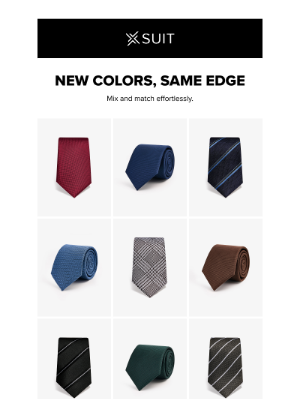 X Suit - More Colors. Same Sharp Edge.