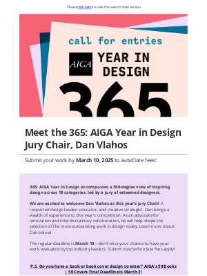 AIGA - Announcing Dan Vlahos as the 365: AIGA Year in Design 2024 Jury Chair