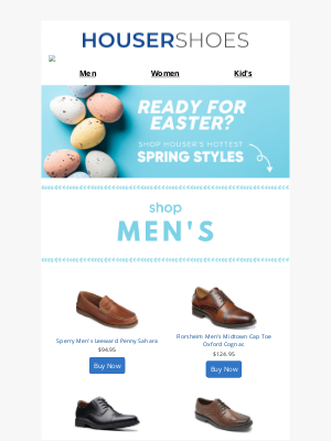 Houser Shoes Inc Email Marketing Strategy & Campaigns | MailCharts