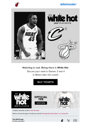 Miami Heat - BE HERE: Games 3 + 4 in Miami 🔥