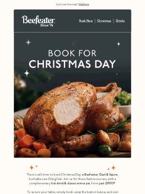 Brewers Fayre (United Kingdom) - YULE enjoy eating at Beefeater! This message is simply delicious