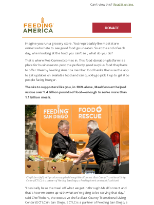 Feeding America - The story of 1.4 BILLION pounds of rescued food