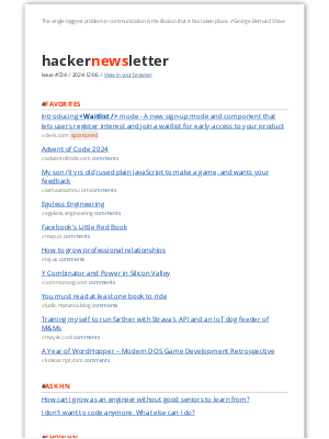 Hacker Newsletter - Hacker Newsletter #724