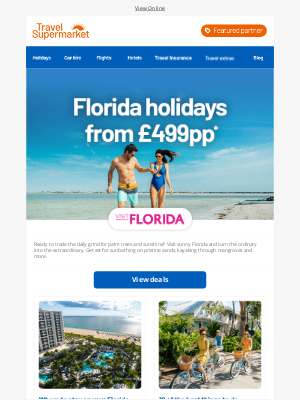 Travel Supermarket (United Kingdom) - Extraordinary Florida holidays from £499pp* 🌴