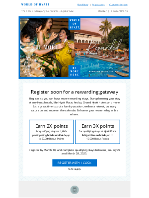 Hyatt Hotels - Last Chance—Earn More With Bonus Journeys