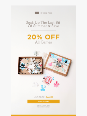 PINHOLE PRESS - The savings continue 🥳