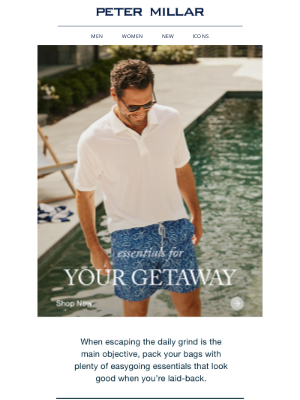 Peter Millar - Essentials For Your Next Escape