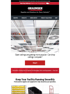 Grainger - Drop Ceilings vs. Open Ceilings