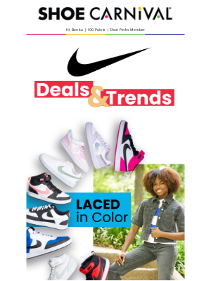 Shoe Carnival - Lace up in color or slide into comfort?​