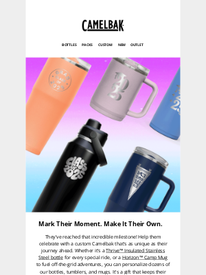 CamelBak - Personalize Their Next Adventure: Grad Gifts!