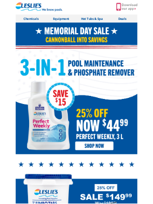 Pool Supply World - Get Your Pool Ready – 25% Off Perfect Weekly