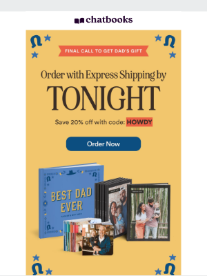 Chatbooks - This Is It: Order Dad's Photo Book ASAP