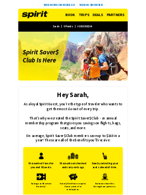 Spirit Airlines - Join the club!