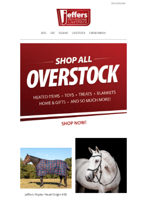 Jeffers Pet Supplies - Our Overstock is Your Savings!